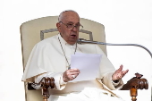 Pope Francis leads Wednesday's general audience in Saint Peter's Square