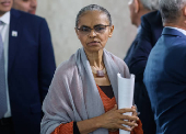 Marina Silva durante a cerimnia Nova Indstria Brasil