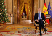 Spain's King Felipe delivers Christmas Eve address