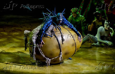 Espetculo 'Ovo' do Cirque du Soleil na Jeunesse Arena, no Rio de Janeiro
