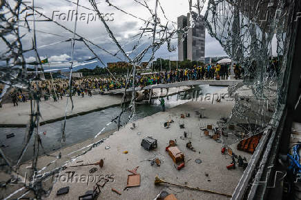 Depredao causada por golpistas no dia 8 de janeiro 