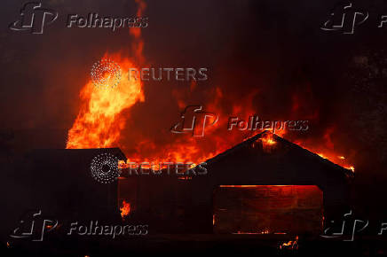 Wildfire near Chico, California