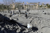 Damage following Israeli airstrikes near ancient ruins of Baalbek, Lebanon