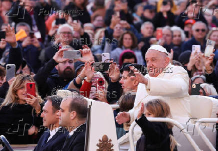 Pope Francis holds weekly audience