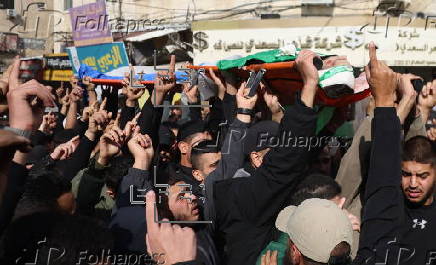 Funeral of Palestinians killed in Israeli operation in Jenin