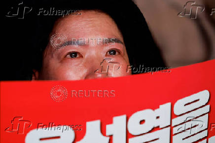 Protesters take part in a rally calling for the impeachment of South Korean President Yeol, in Seoul