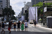 Preparativos Ano Novo na Paulista