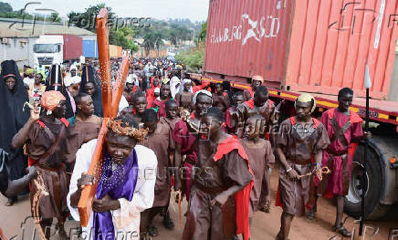 Good Friday procession in Kampala