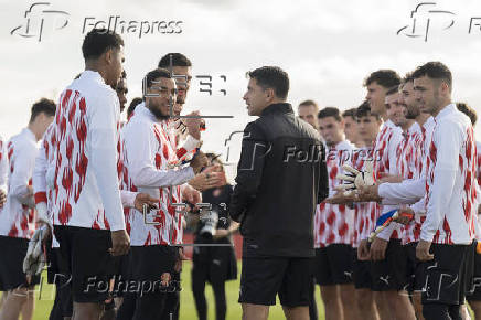 Entrenamiento del Girona FC