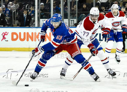 NHL: Montreal Canadiens at New York Rangers