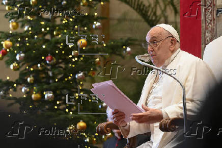 Audiencia de felicitacin de Navidad a la Curia romana