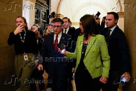 U.S. representatives gather to vote for their new Speaker of the House on the first day of the new Congress at the U.S. Capitol in Washington