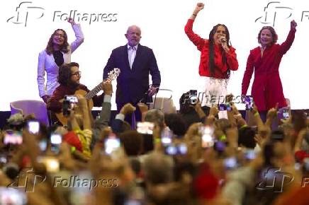 Folhapress Fotos Lula PT no lançamento de sua pré candidatura