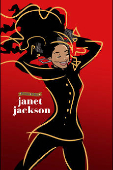 A view of a cover page of the new Janet Jackson comic book