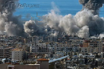 Ataque areos israeles contra el suburbio meridional de Beirut de Dahieh