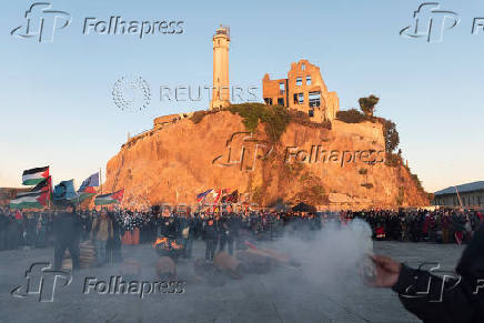 Annual Indigenous Peoples Thanksgiving Sunrise Gathering Ceremony on Alcatraz Island