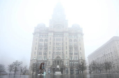 Heavy fog covers much of Britain