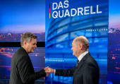 ?Quadrell? TV debate of candidates before general elections in Germany