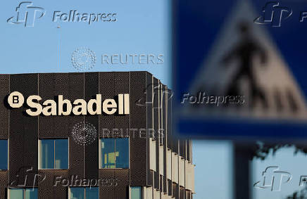 FILE PHOTO: Sabadell taps advisers for BBVA options after takeover offer, sources say