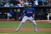 MLB: Texas Rangers at Oakland Athletics