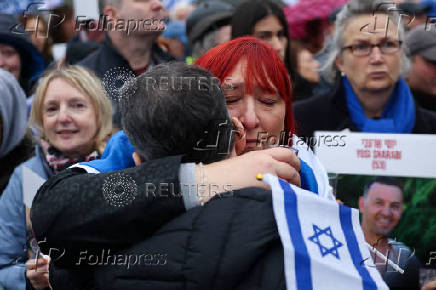 Memorial event for victims of October 7 attack on Israel, in London