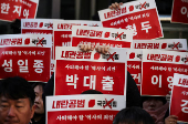 People attend a rally calling for the impeachment of South Korean President Yoon Suk Yeol, in Seoul