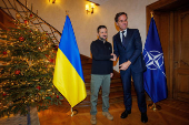 Meeting of NATO Secretary General Mark Rutte and President of Ukraine Volodymyr Zelenskyy in Brussels