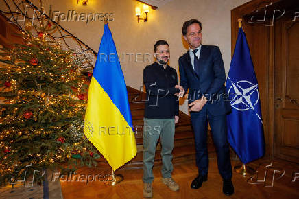 Meeting of NATO Secretary General Mark Rutte and President of Ukraine Volodymyr Zelenskyy in Brussels