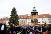 German Chancellor Scholz visits the site of Christmas market attack, in Magdeburg