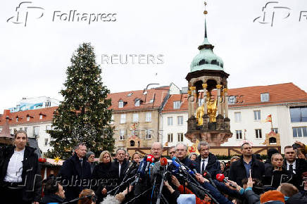 German Chancellor Scholz visits the site of Christmas market attack, in Magdeburg