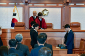 First preparatory hearing of a trial on the validity of President Yoon Suk Yeol's impeachment by the National Assembly at the constitutional court of Korea