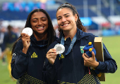 Football - Women's Victory Ceremony