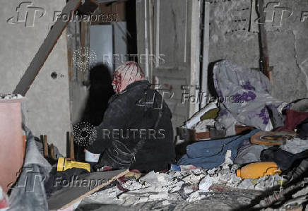 Aftermath of a Russian missile strike in Zaporizhzhia