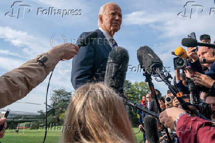 U.S. President Biden departs from the White House