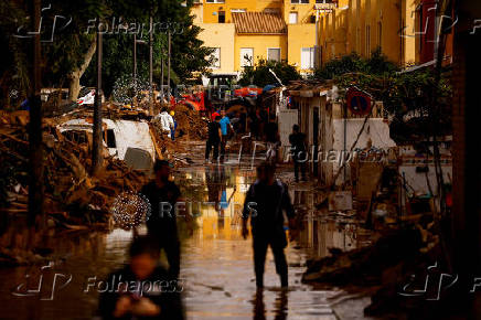 Aftermath of floods in Spain