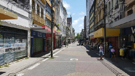 Rua da abandonada no Recife