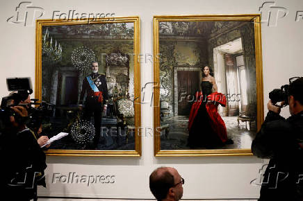 Presentation of Annie Leibovitz portraits of Spain's King Felipe and Queen Letizia, in Madrid