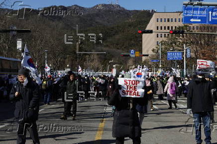 Supporters of impeached President Yoon protest against his arrest