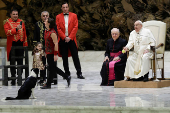 Pope Francis holds the weekly general audience