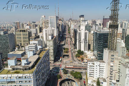 Avenida Paulista de drone