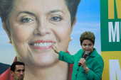 A presidente e candidata  reeleio Dilma Rousseff
