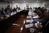 Autoridades fazem reunio sobre as queimadas no Brasil