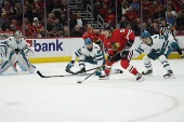 NHL: San Jose Sharks at Chicago Blackhawks