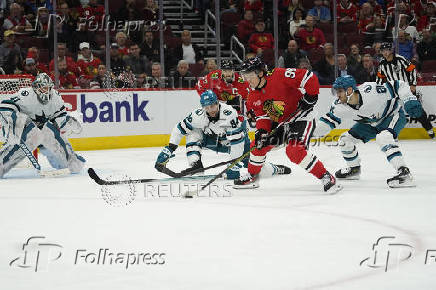 NHL: San Jose Sharks at Chicago Blackhawks