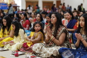 Diwali celebrations at Neasden Temple in London