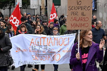 Nationwide general strike in Italy against the government's budget plan