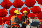 Preparations before Lunar New Year celebrations, in Beijing