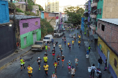 Venezuelans participate in the 9th CAF Caracas Marathon 2025, in Caracas