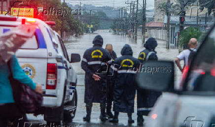 Alagamento causado pela chuva em Esteio (RS)