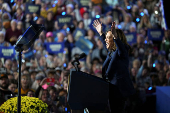 Democratic presidential nominee U.S. Vice President Harris campaigns in Wisconsin